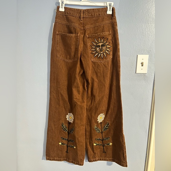 Free People Women's Zippered Pocketed Jeans Blue Size 24